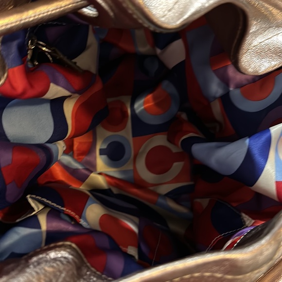 Metallic pink leather Coach bag used one day - Picture 2 of 11